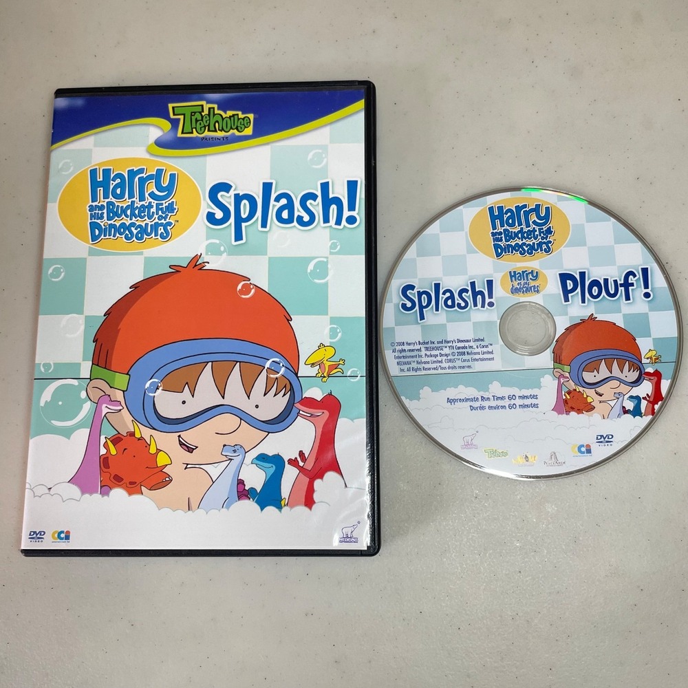 Harry And His Bucket Full Of Dinosaurs Splash DVD 2008 Treehouse 0625828141096